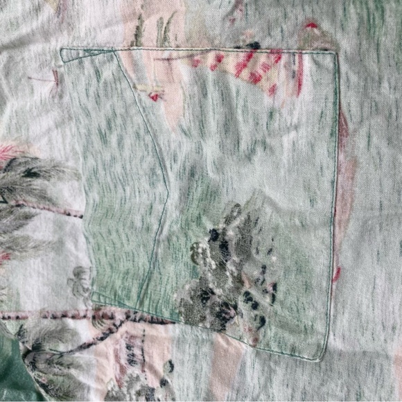 Men's Tropical Shirt Size XL AMERICAN BLUE AUTHENTICS Palm Trees Birds Vacation - Picture 5 of 11